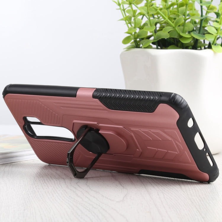 10 PCS Shield Armor PC+TPU Protective Case with 360 Degree Rotation Ring Holder For Xiaomi Redmi Note 8 Pro