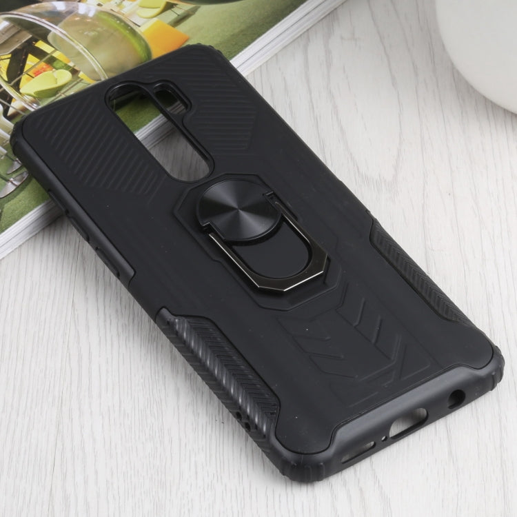 10 PCS Shield Armor PC+TPU Protective Case with 360 Degree Rotation Ring Holder For Xiaomi Redmi Note 8 Pro