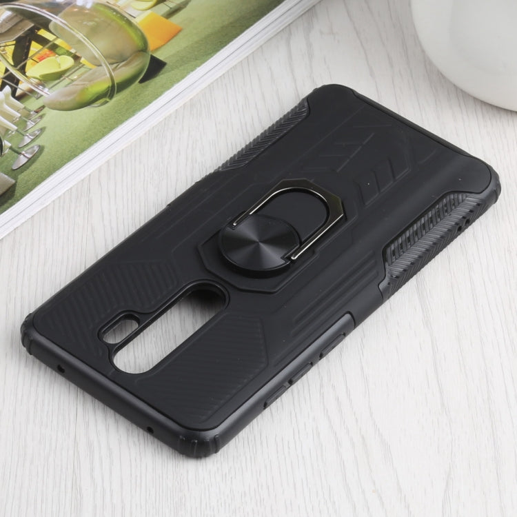 10 PCS Shield Armor PC+TPU Protective Case with 360 Degree Rotation Ring Holder For Xiaomi Redmi Note 8 Pro