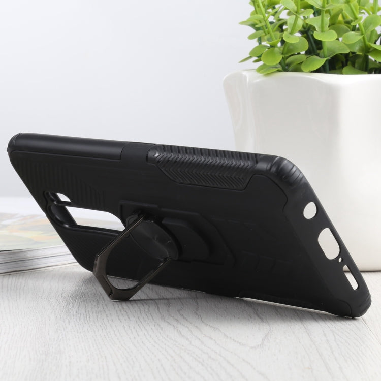 10 PCS Shield Armor PC+TPU Protective Case with 360 Degree Rotation Ring Holder For Xiaomi Redmi Note 8 Pro