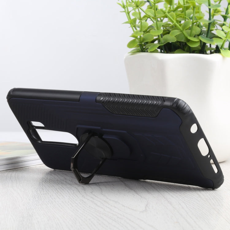 10 PCS Shield Armor PC+TPU Protective Case with 360 Degree Rotation Ring Holder For Xiaomi Redmi Note 8 Pro