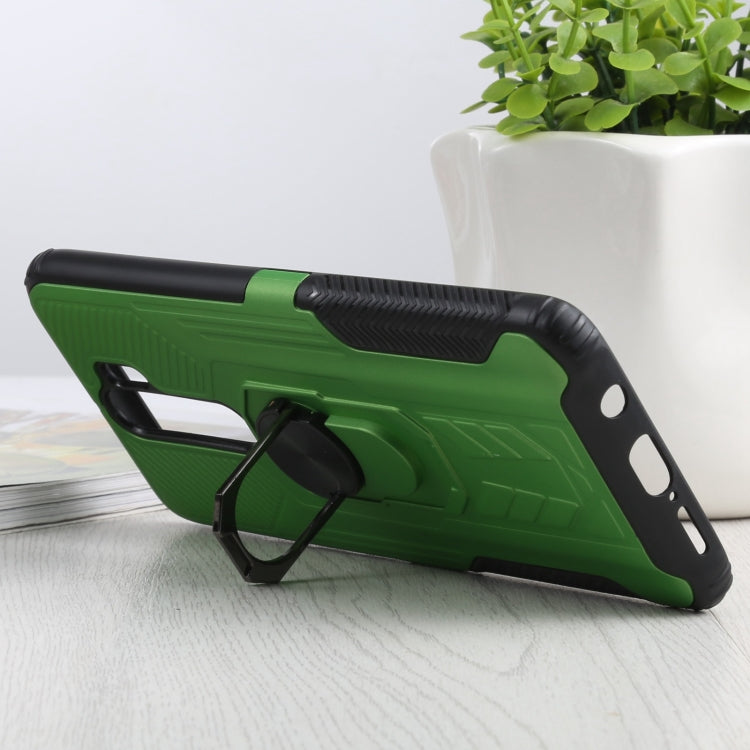 10 PCS Shield Armor PC+TPU Protective Case with 360 Degree Rotation Ring Holder For Xiaomi Redmi Note 8 Pro