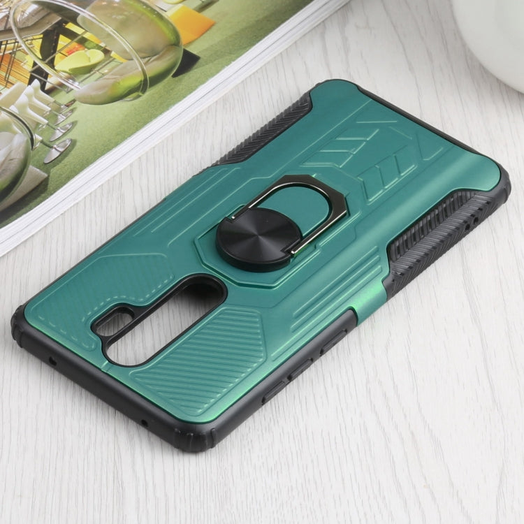 10 PCS Shield Armor PC+TPU Protective Case with 360 Degree Rotation Ring Holder For Xiaomi Redmi Note 8 Pro