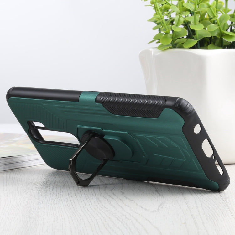 10 PCS Shield Armor PC+TPU Protective Case with 360 Degree Rotation Ring Holder For Xiaomi Redmi Note 8 Pro