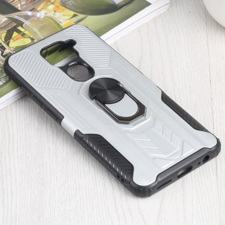 10 PCS Shield Armor PC+TPU Protective Case with 360 Degree Rotation Ring Holder For Xiaomi Redmi Note 9