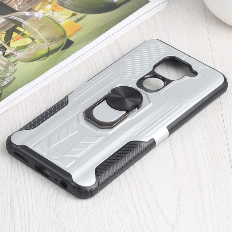 10 PCS Shield Armor PC+TPU Protective Case with 360 Degree Rotation Ring Holder For Xiaomi Redmi Note 9