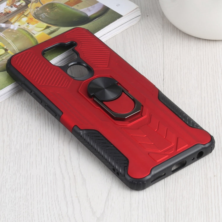 10 PCS Shield Armor PC+TPU Protective Case with 360 Degree Rotation Ring Holder For Xiaomi Redmi Note 9