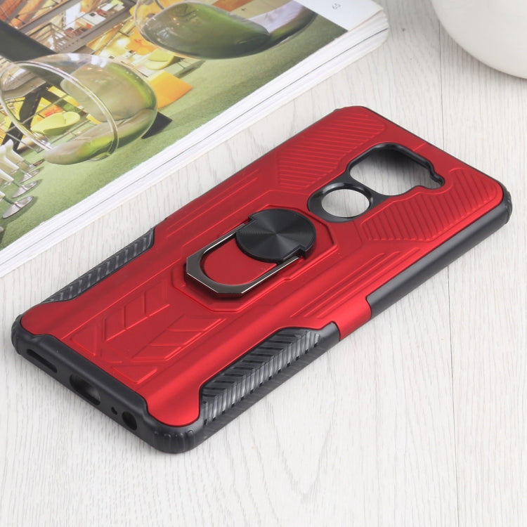 10 PCS Shield Armor PC+TPU Protective Case with 360 Degree Rotation Ring Holder For Xiaomi Redmi Note 9