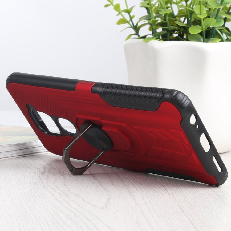 10 PCS Shield Armor PC+TPU Protective Case with 360 Degree Rotation Ring Holder For Xiaomi Redmi Note 9