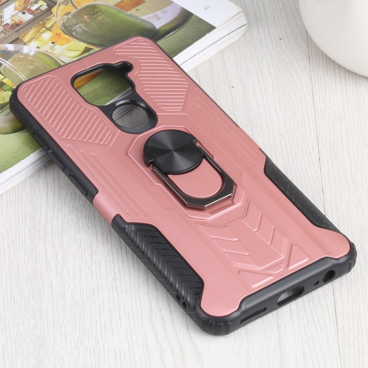 10 PCS Shield Armor PC+TPU Protective Case with 360 Degree Rotation Ring Holder For Xiaomi Redmi Note 9