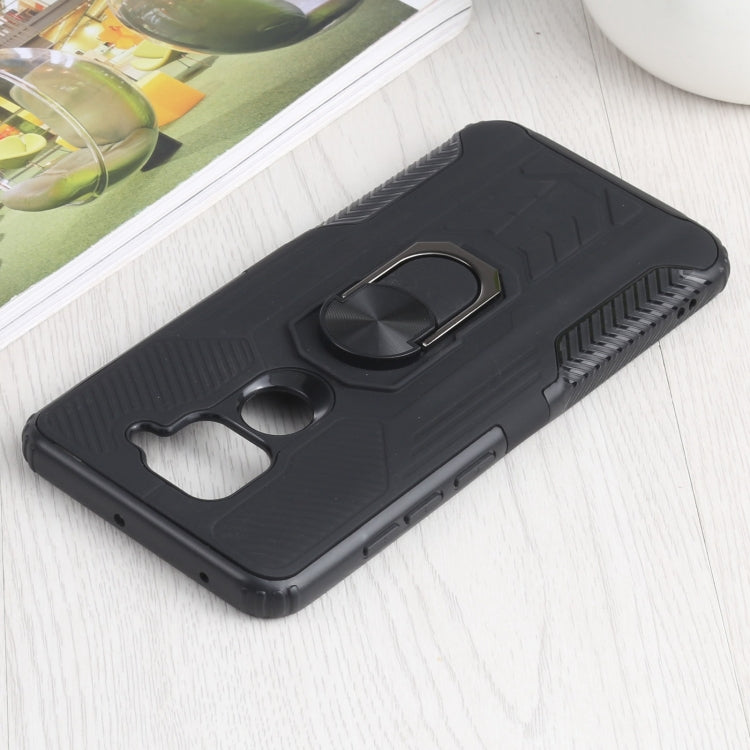 10 PCS Shield Armor PC+TPU Protective Case with 360 Degree Rotation Ring Holder For Xiaomi Redmi Note 9