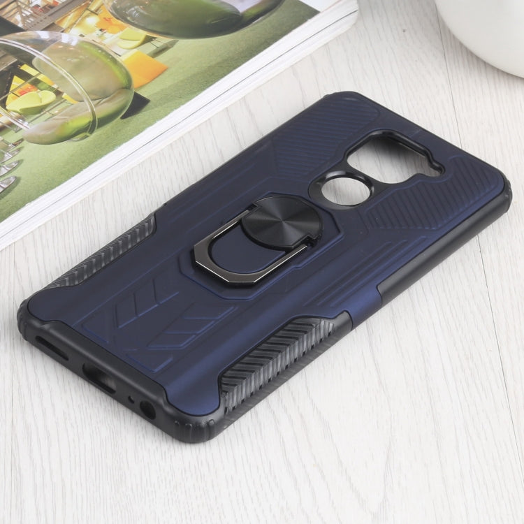 10 PCS Shield Armor PC+TPU Protective Case with 360 Degree Rotation Ring Holder For Xiaomi Redmi Note 9
