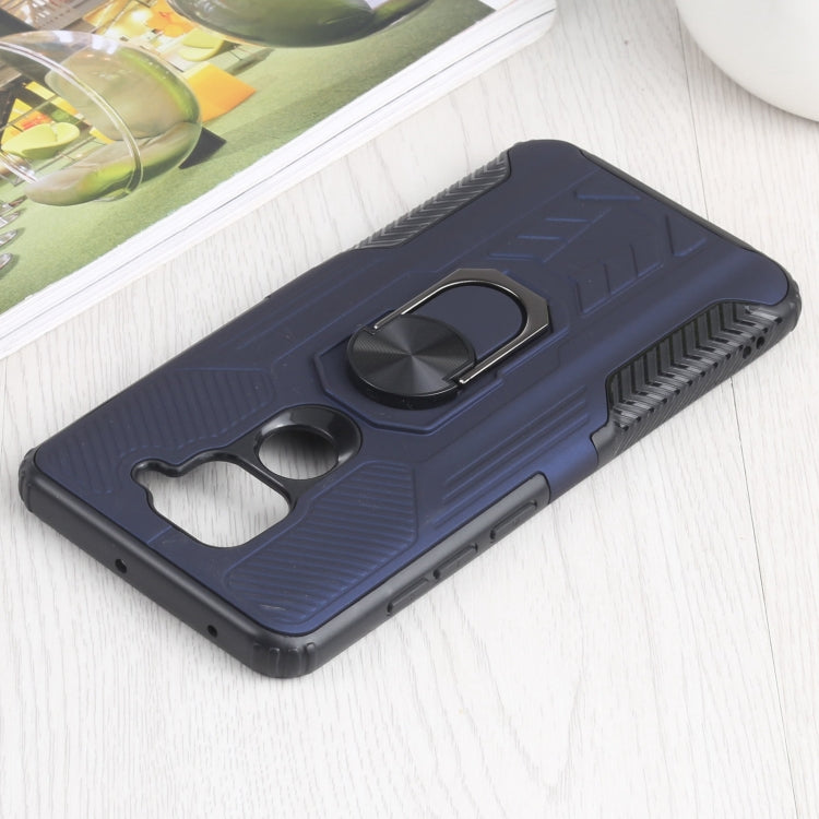 10 PCS Shield Armor PC+TPU Protective Case with 360 Degree Rotation Ring Holder For Xiaomi Redmi Note 9