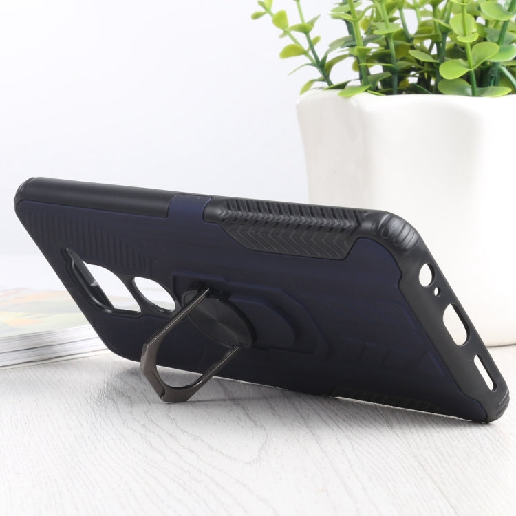 10 PCS Shield Armor PC+TPU Protective Case with 360 Degree Rotation Ring Holder For Xiaomi Redmi Note 9