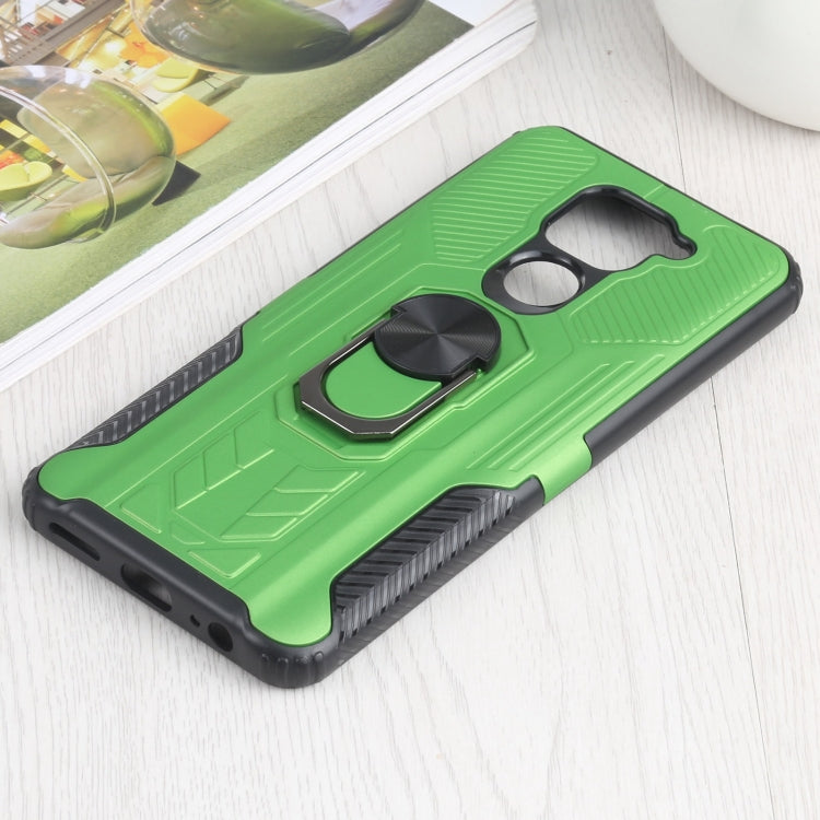 10 PCS Shield Armor PC+TPU Protective Case with 360 Degree Rotation Ring Holder For Xiaomi Redmi Note 9