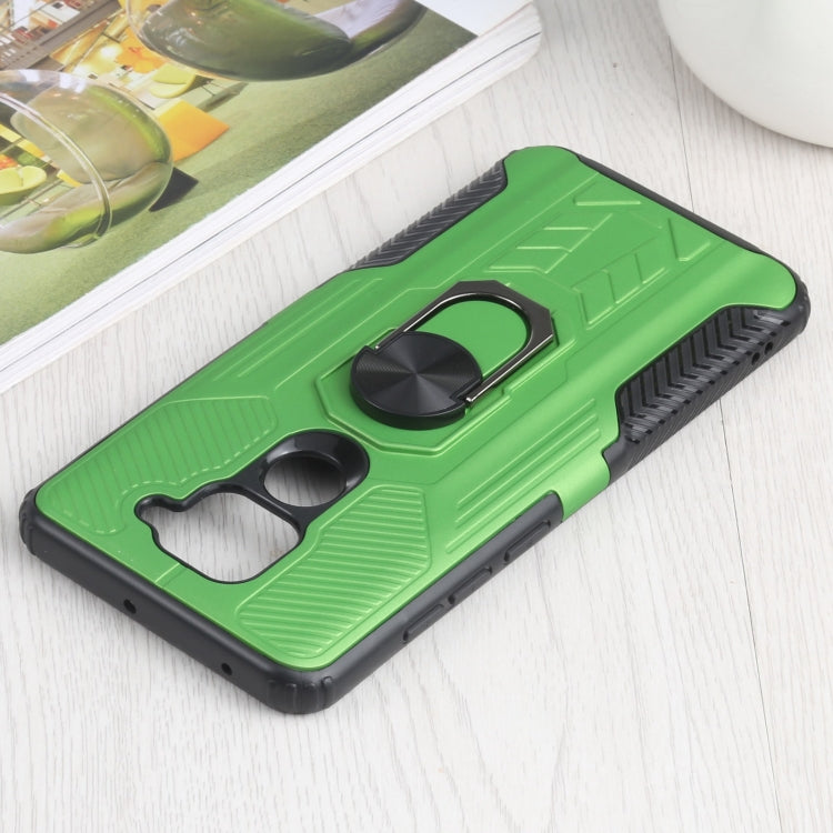 10 PCS Shield Armor PC+TPU Protective Case with 360 Degree Rotation Ring Holder For Xiaomi Redmi Note 9