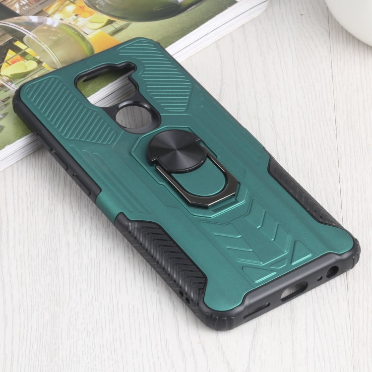 10 PCS Shield Armor PC+TPU Protective Case with 360 Degree Rotation Ring Holder For Xiaomi Redmi Note 9