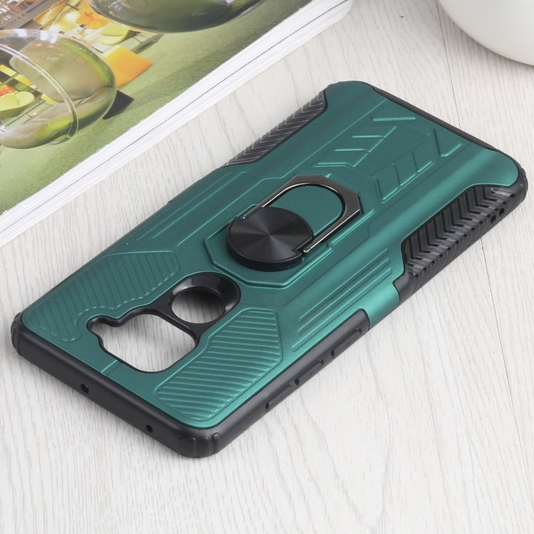 10 PCS Shield Armor PC+TPU Protective Case with 360 Degree Rotation Ring Holder For Xiaomi Redmi Note 9