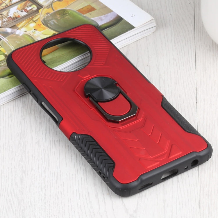 10 PCS Shield Armor PC+TPU Protective Case with 360 Degree Rotation Ring Holder For Xiaomi Redmi Note 9 5G