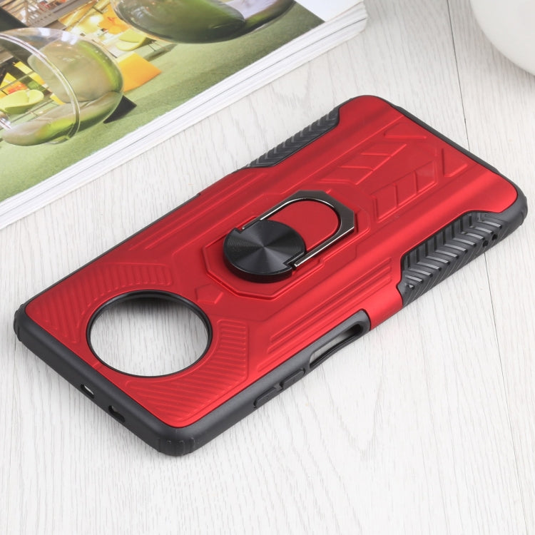 10 PCS Shield Armor PC+TPU Protective Case with 360 Degree Rotation Ring Holder For Xiaomi Redmi Note 9 5G