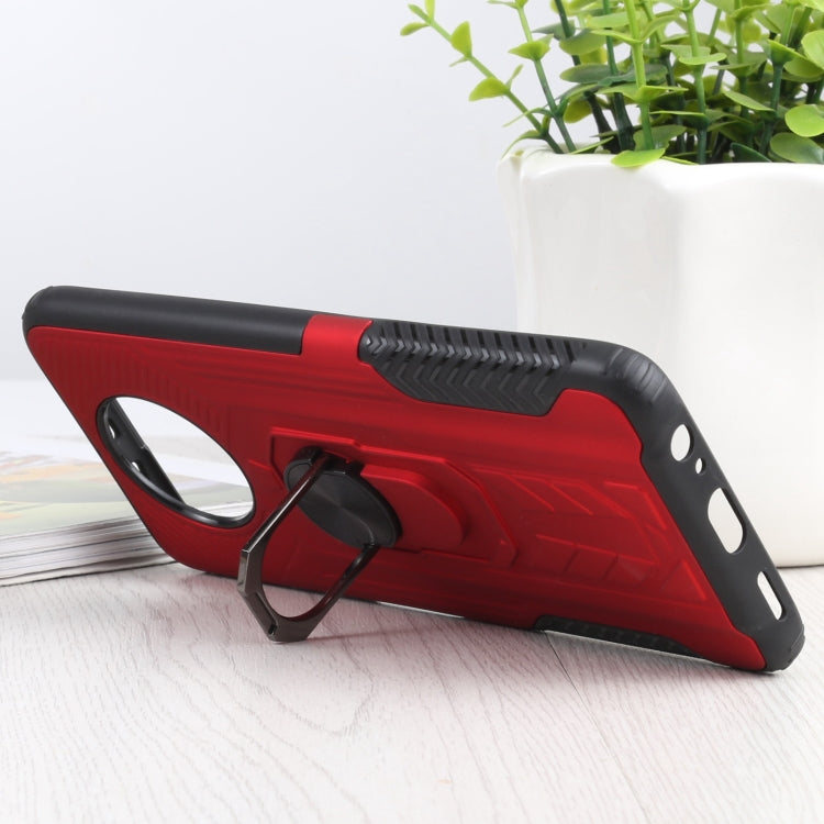 10 PCS Shield Armor PC+TPU Protective Case with 360 Degree Rotation Ring Holder For Xiaomi Redmi Note 9 5G