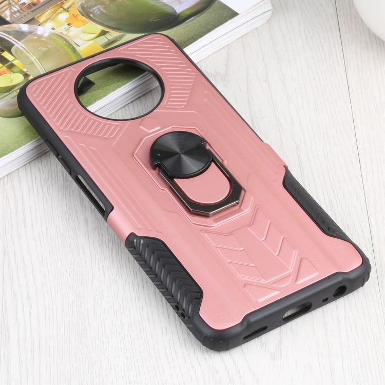 10 PCS Shield Armor PC+TPU Protective Case with 360 Degree Rotation Ring Holder For Xiaomi Redmi Note 9 5G