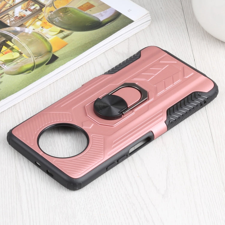 10 PCS Shield Armor PC+TPU Protective Case with 360 Degree Rotation Ring Holder For Xiaomi Redmi Note 9 5G