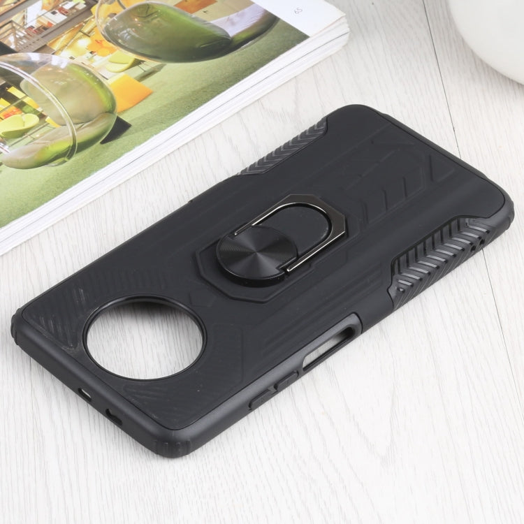 10 PCS Shield Armor PC+TPU Protective Case with 360 Degree Rotation Ring Holder For Xiaomi Redmi Note 9 5G