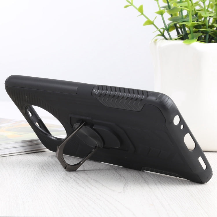 10 PCS Shield Armor PC+TPU Protective Case with 360 Degree Rotation Ring Holder For Xiaomi Redmi Note 9 5G