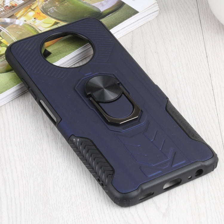 10 PCS Shield Armor PC+TPU Protective Case with 360 Degree Rotation Ring Holder For Xiaomi Redmi Note 9 5G