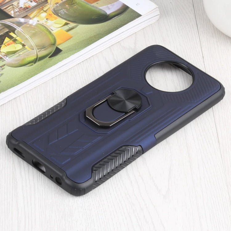 10 PCS Shield Armor PC+TPU Protective Case with 360 Degree Rotation Ring Holder For Xiaomi Redmi Note 9 5G