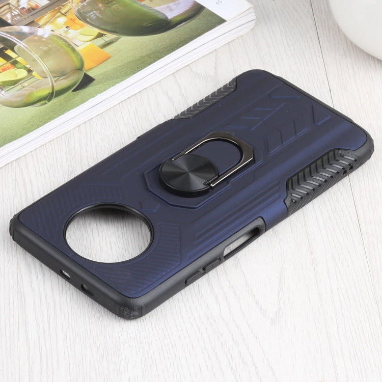 10 PCS Shield Armor PC+TPU Protective Case with 360 Degree Rotation Ring Holder For Xiaomi Redmi Note 9 5G