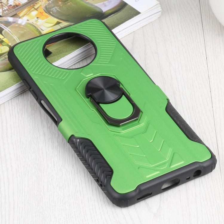 10 PCS Shield Armor PC+TPU Protective Case with 360 Degree Rotation Ring Holder For Xiaomi Redmi Note 9 5G