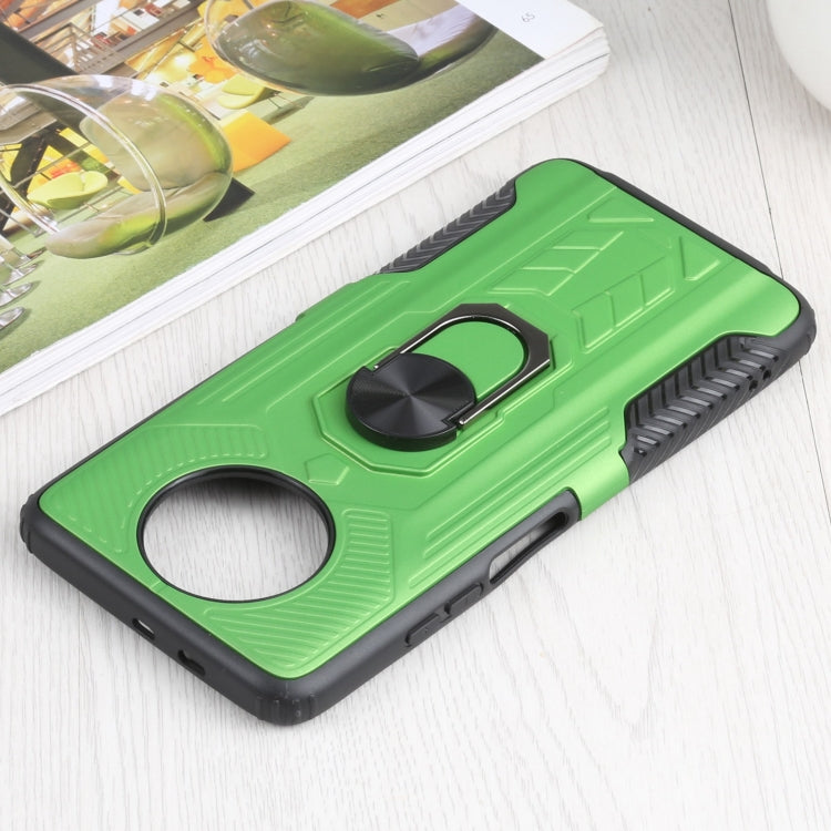 10 PCS Shield Armor PC+TPU Protective Case with 360 Degree Rotation Ring Holder For Xiaomi Redmi Note 9 5G