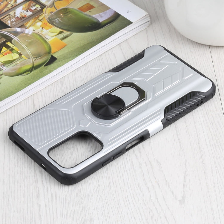 10 PCS Shield Armor PC+TPU Protective Case with 360 Degree Rotation Ring Holder For Xiaomi Redmi Note 10