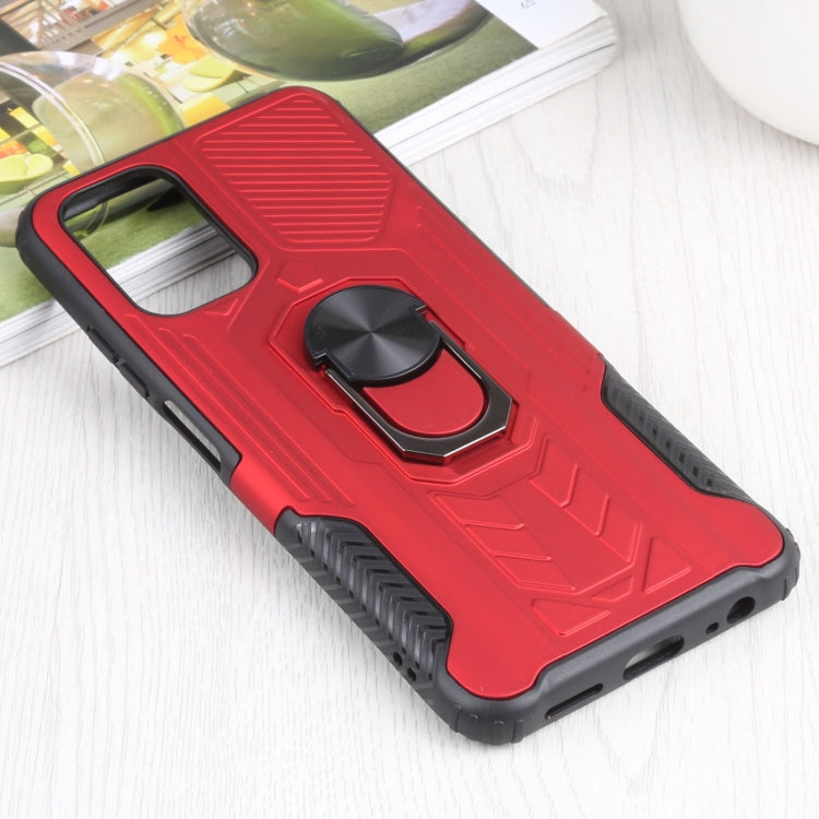 10 PCS Shield Armor PC+TPU Protective Case with 360 Degree Rotation Ring Holder For Xiaomi Redmi Note 10