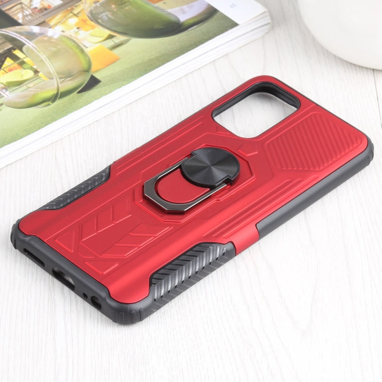 10 PCS Shield Armor PC+TPU Protective Case with 360 Degree Rotation Ring Holder For Xiaomi Redmi Note 10