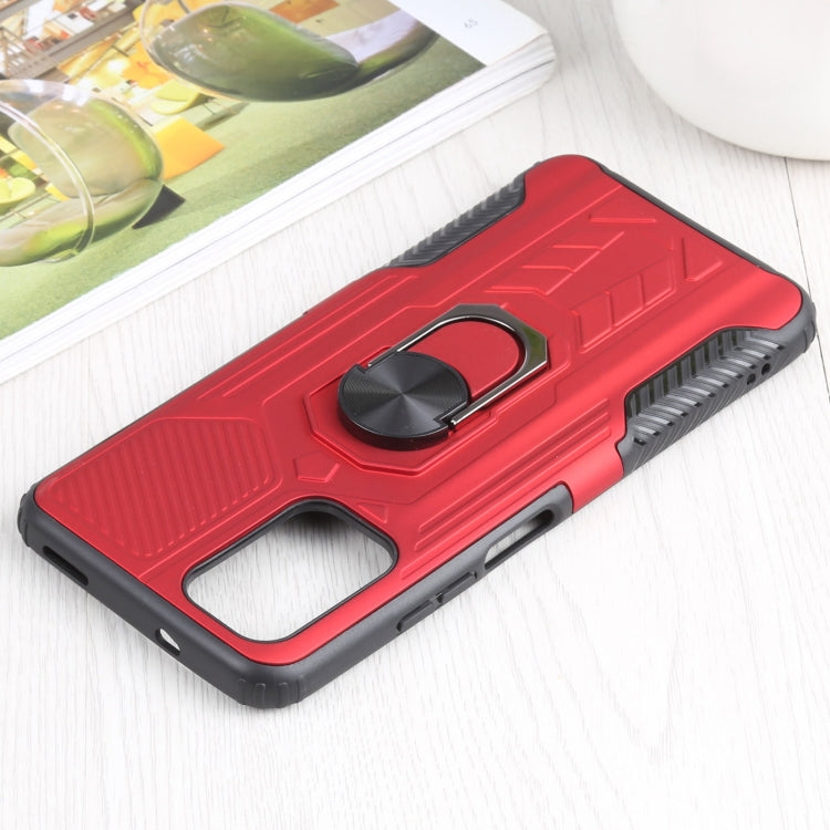 10 PCS Shield Armor PC+TPU Protective Case with 360 Degree Rotation Ring Holder For Xiaomi Redmi Note 10