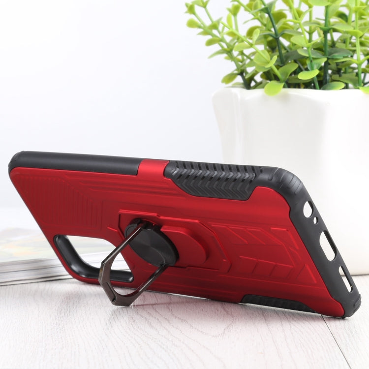 10 PCS Shield Armor PC+TPU Protective Case with 360 Degree Rotation Ring Holder For Xiaomi Redmi Note 10