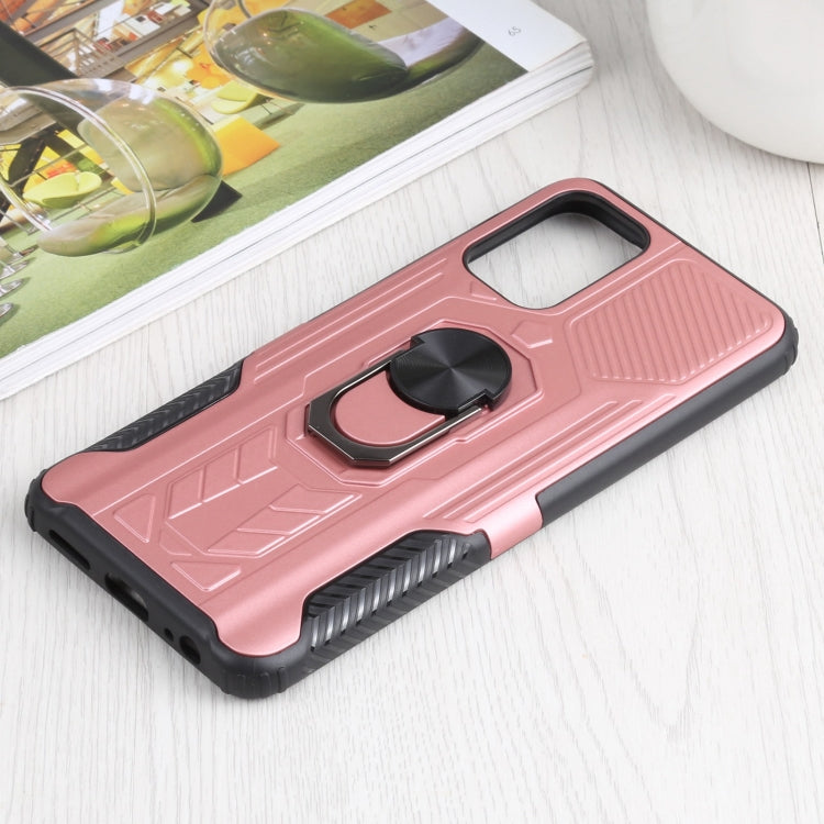 10 PCS Shield Armor PC+TPU Protective Case with 360 Degree Rotation Ring Holder For Xiaomi Redmi Note 10