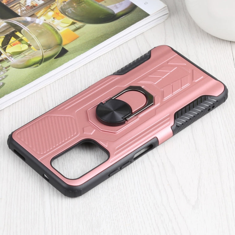 10 PCS Shield Armor PC+TPU Protective Case with 360 Degree Rotation Ring Holder For Xiaomi Redmi Note 10