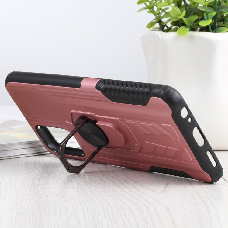 10 PCS Shield Armor PC+TPU Protective Case with 360 Degree Rotation Ring Holder For Xiaomi Redmi Note 10