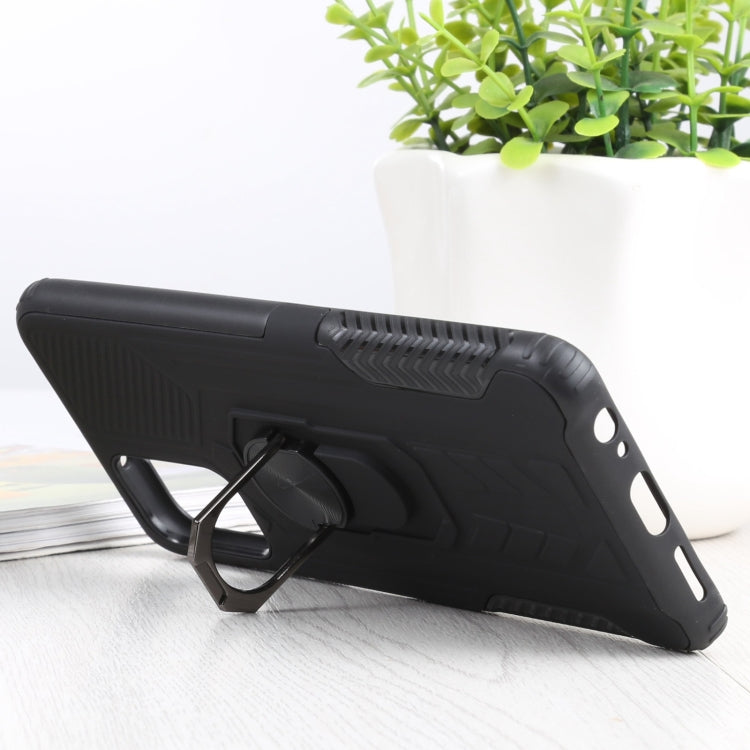 10 PCS Shield Armor PC+TPU Protective Case with 360 Degree Rotation Ring Holder For Xiaomi Redmi Note 10