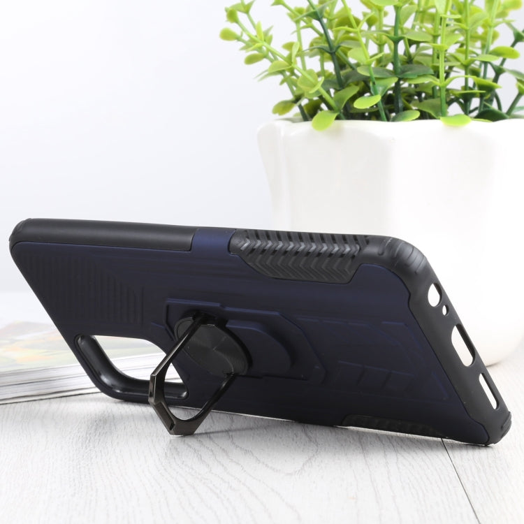 10 PCS Shield Armor PC+TPU Protective Case with 360 Degree Rotation Ring Holder For Xiaomi Redmi Note 10