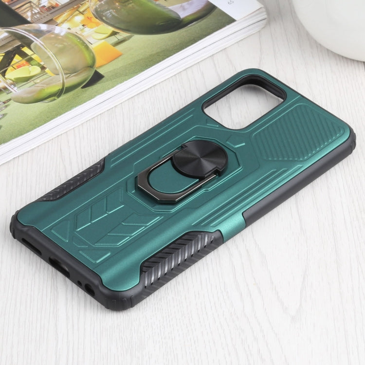 10 PCS Shield Armor PC+TPU Protective Case with 360 Degree Rotation Ring Holder For Xiaomi Redmi Note 10