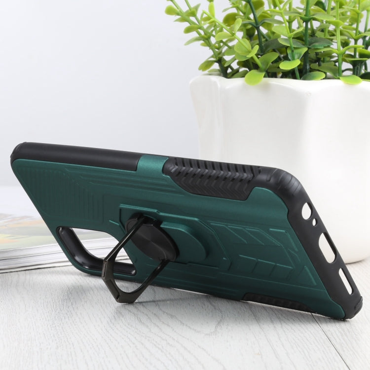 10 PCS Shield Armor PC+TPU Protective Case with 360 Degree Rotation Ring Holder For Xiaomi Redmi Note 10