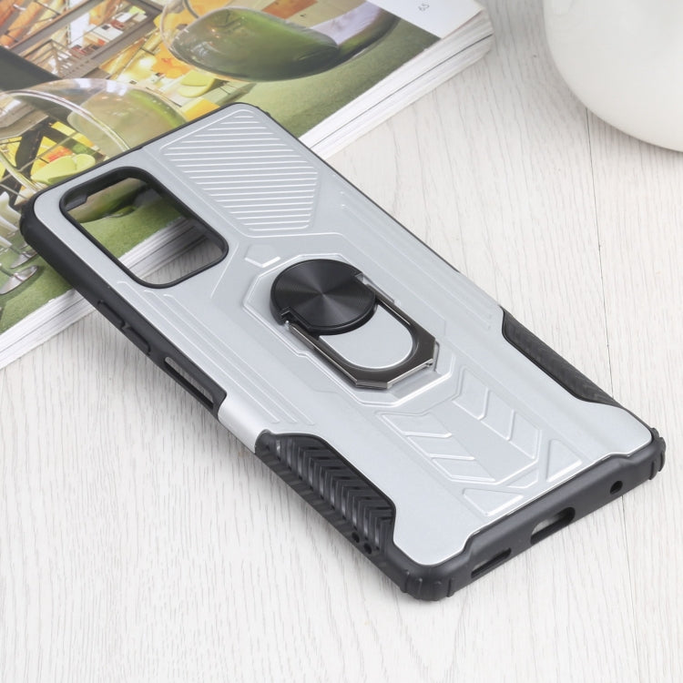 10 PCS Shield Armor PC+TPU Protective Case with 360 Degree Rotation Ring Holder For Xiaomi Redmi Note 10 Pro