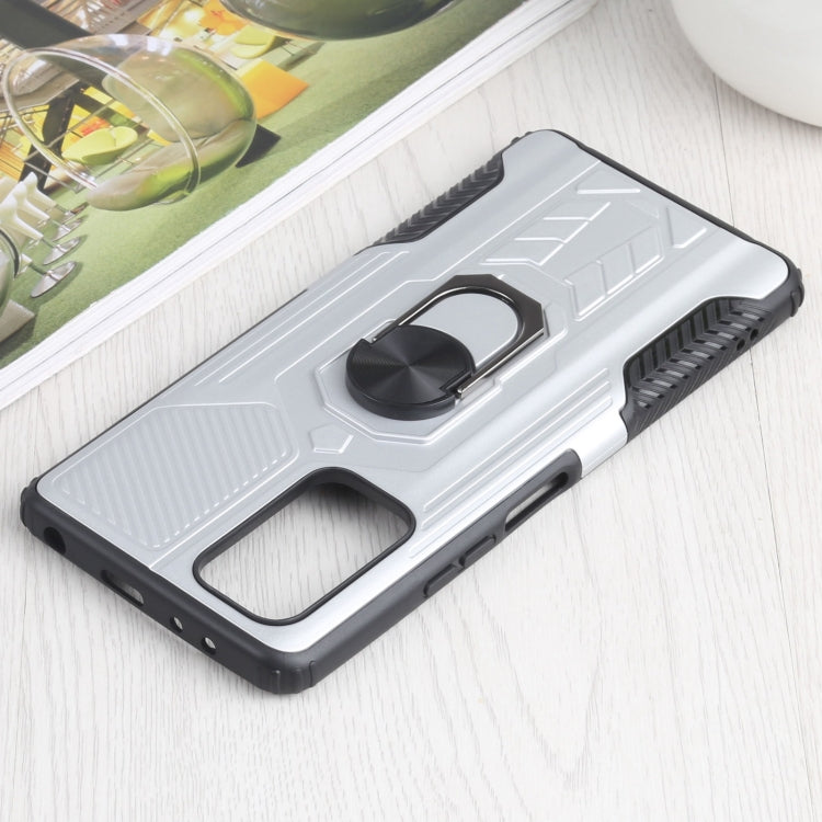 10 PCS Shield Armor PC+TPU Protective Case with 360 Degree Rotation Ring Holder For Xiaomi Redmi Note 10 Pro
