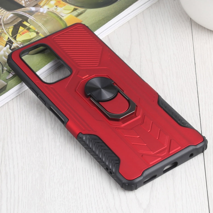 10 PCS Shield Armor PC+TPU Protective Case with 360 Degree Rotation Ring Holder For Xiaomi Redmi Note 10 Pro