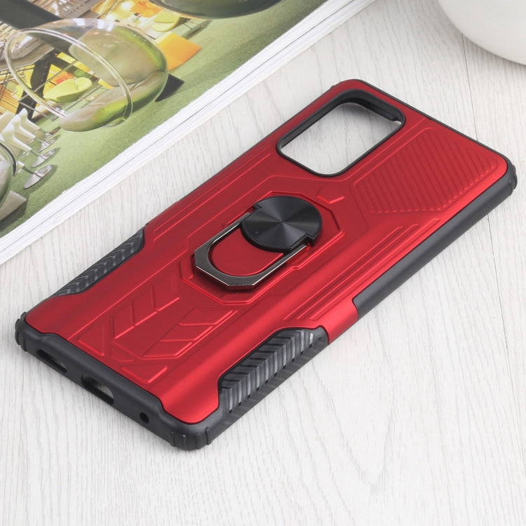 10 PCS Shield Armor PC+TPU Protective Case with 360 Degree Rotation Ring Holder For Xiaomi Redmi Note 10 Pro